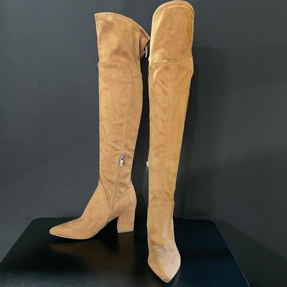 Marc Fisher Women's Reda Over-The-Knee Boots Camel Size 8M - Picture 1 of 6